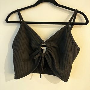H&M Cut out knit crop top